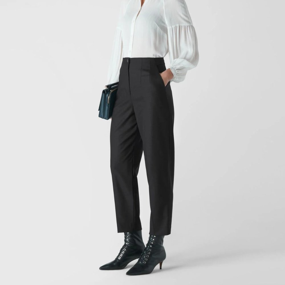 Whistles Anita Tailored Trouser Pant Black - Size 2 NWT